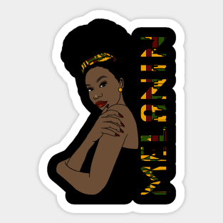 Melanin Queen Black Girl Magic Black Queen Black History Month Sticker